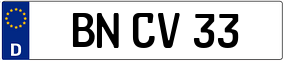 Trailer License Plate
